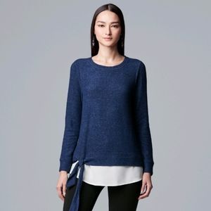 Simply Vera Vera Wang side knot Layered Top